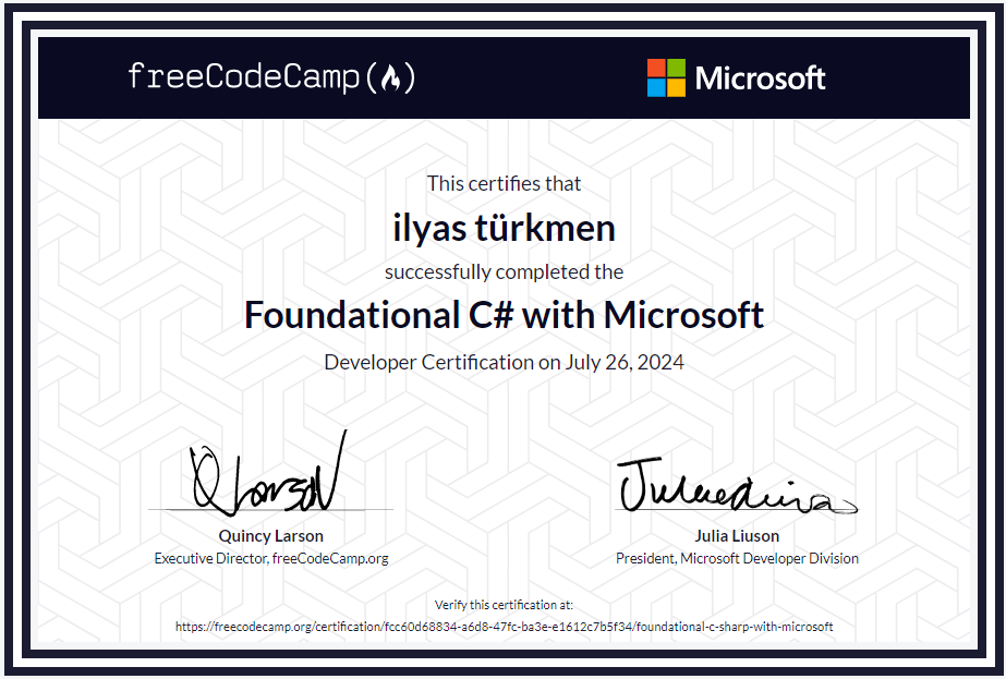 Foundational C# with Microsoft